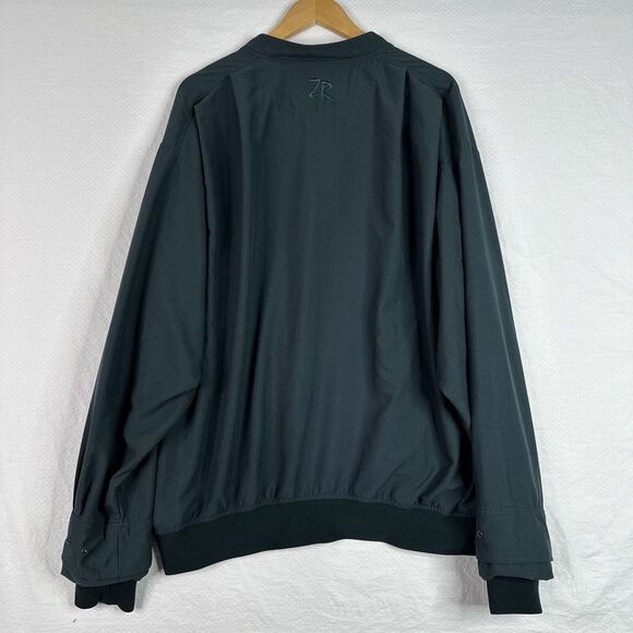 Zero Restriction Golf Outerwear Mens Jacket Large Green Long Sleeve 1/4 Snaps - Picture 9 of 13